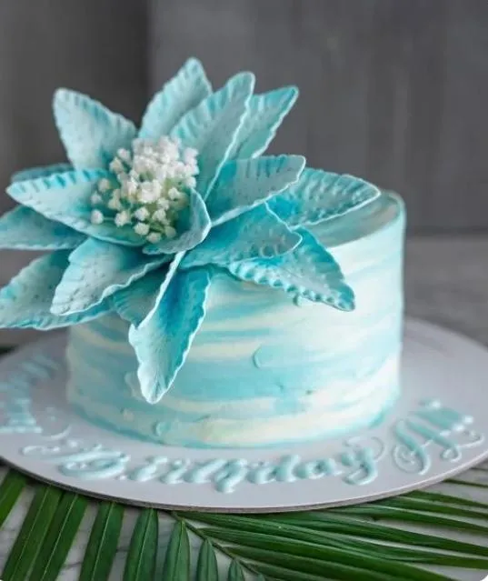 Blue Lily Cake