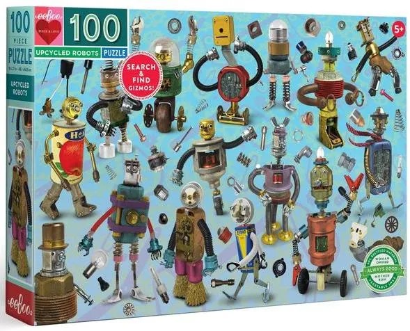 Upcycled Robots 100Pcs Puzzle