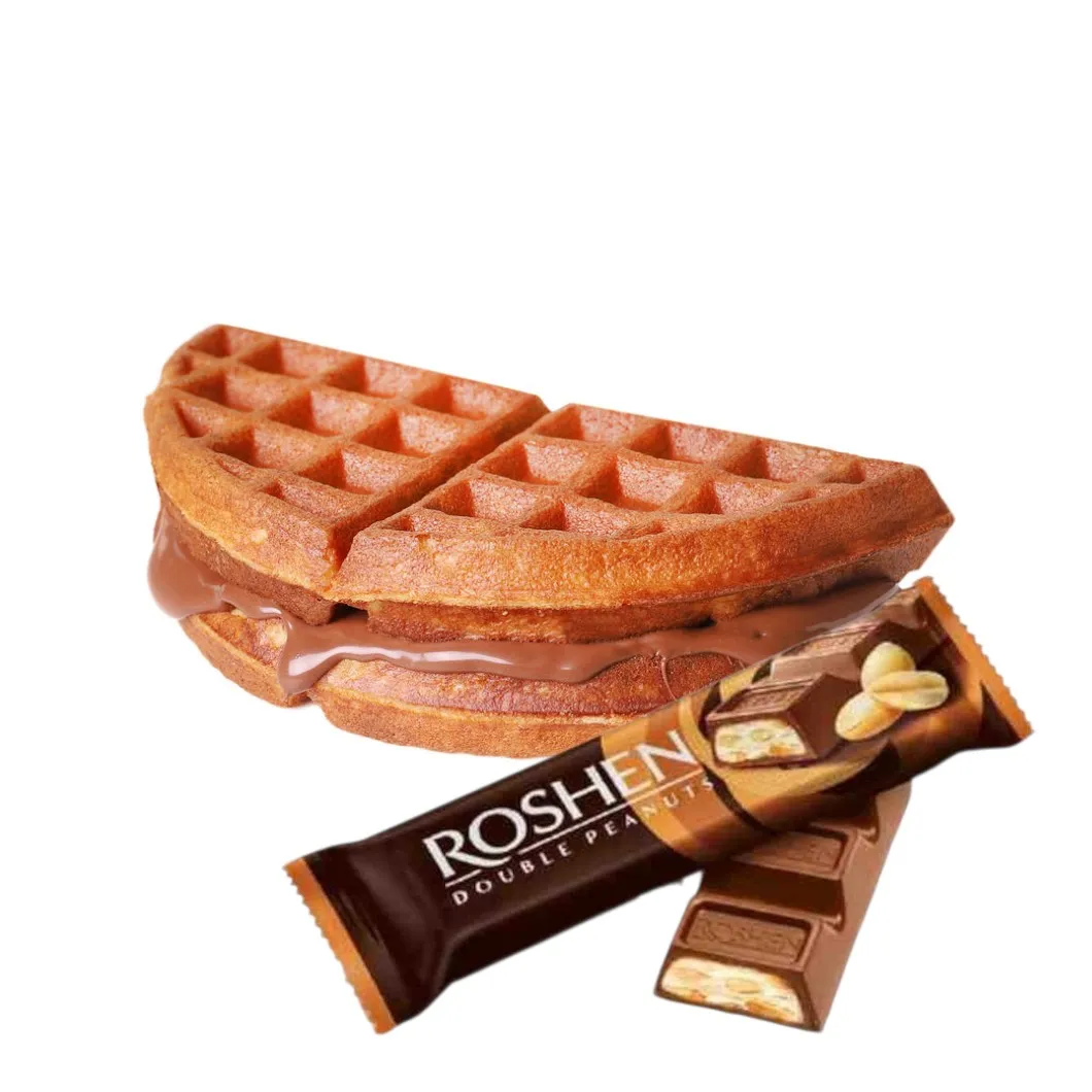Roshen Double Peanut Belgium Waffle - Hold It