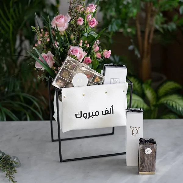 White Leather Stand - Fresh Pink - B
