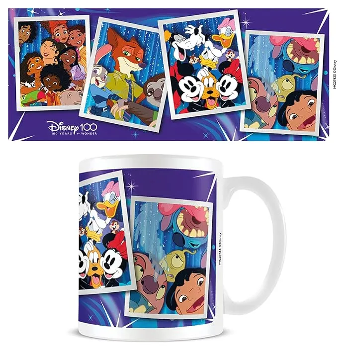 Disney Characters Photo Booth Mug (Stitch, Encanto, Mickey Mouse & Zootropolis)