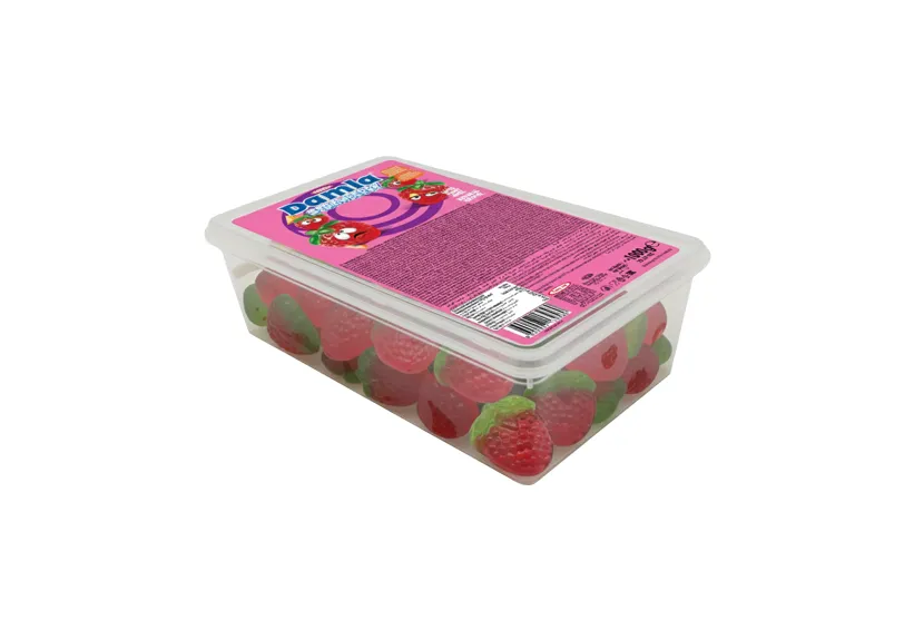 Damla Strawberry shaped and flavoured Gummy 1kg