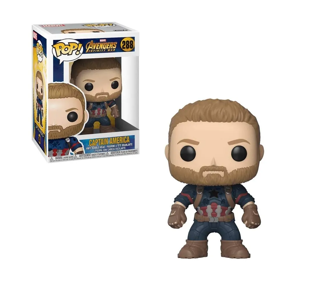 Funko POP! Captain America Figure - Marvel Avengers Infinity War