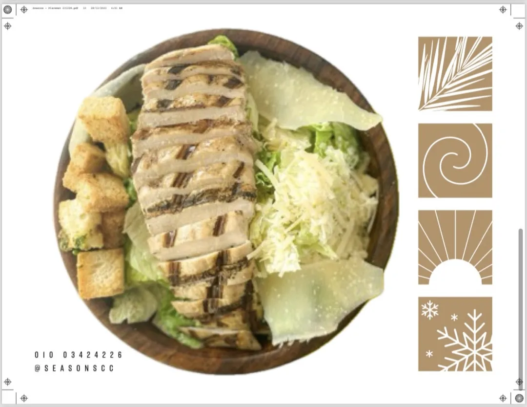 CAESAR SALAD WITH CHICKEN
