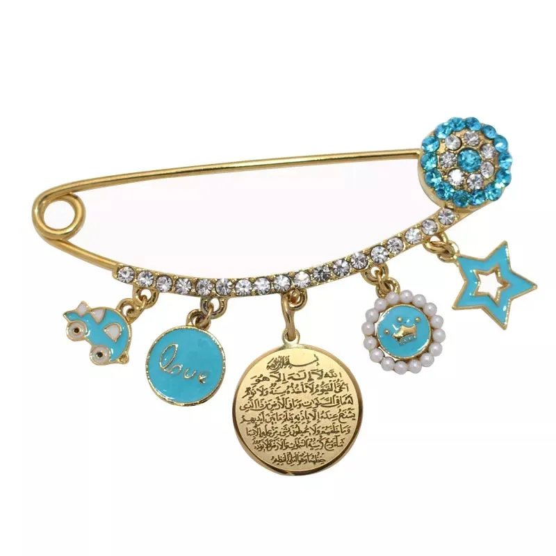 Blue Alkursy Brooch