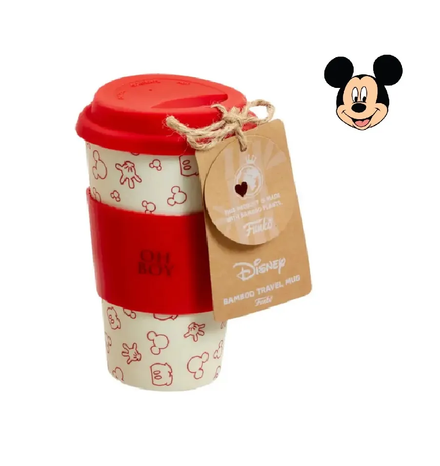 Mickey Mouse Bamboo Lidded Mug