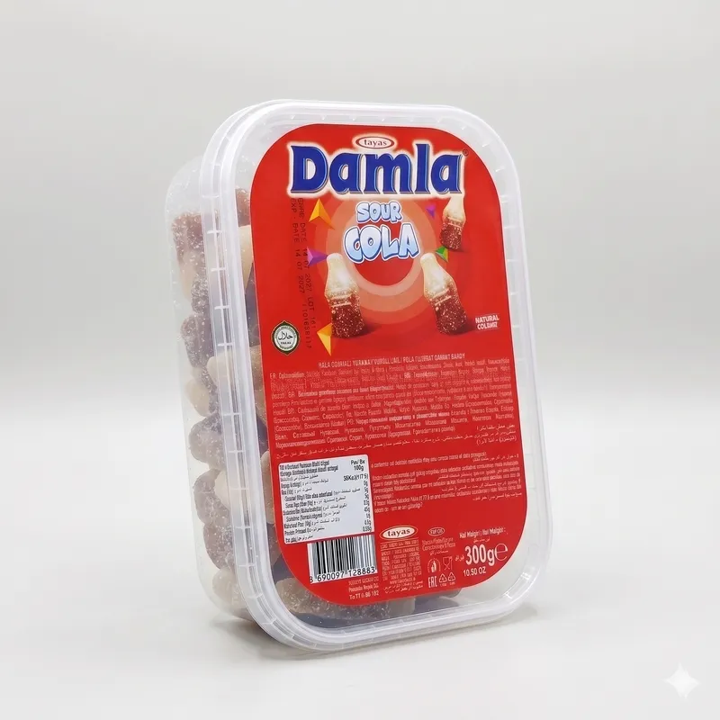 Tayas Damla Turkish Sour Cola Flavor Gummy 300gr