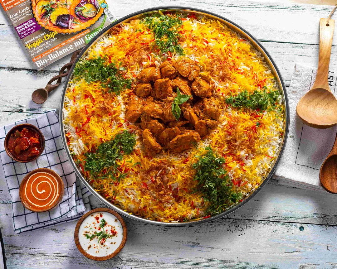 برياني الدجاج.