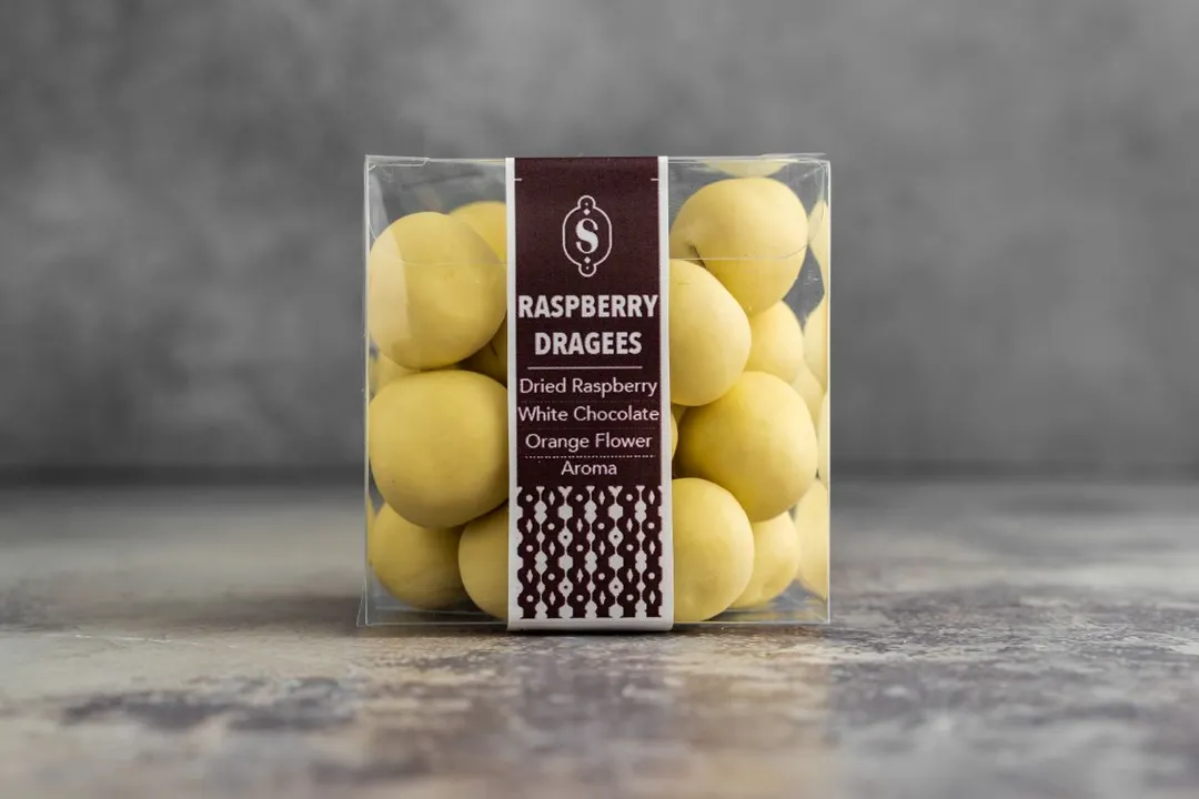 Orange Blossom Raspberry Dragees - Box 130g