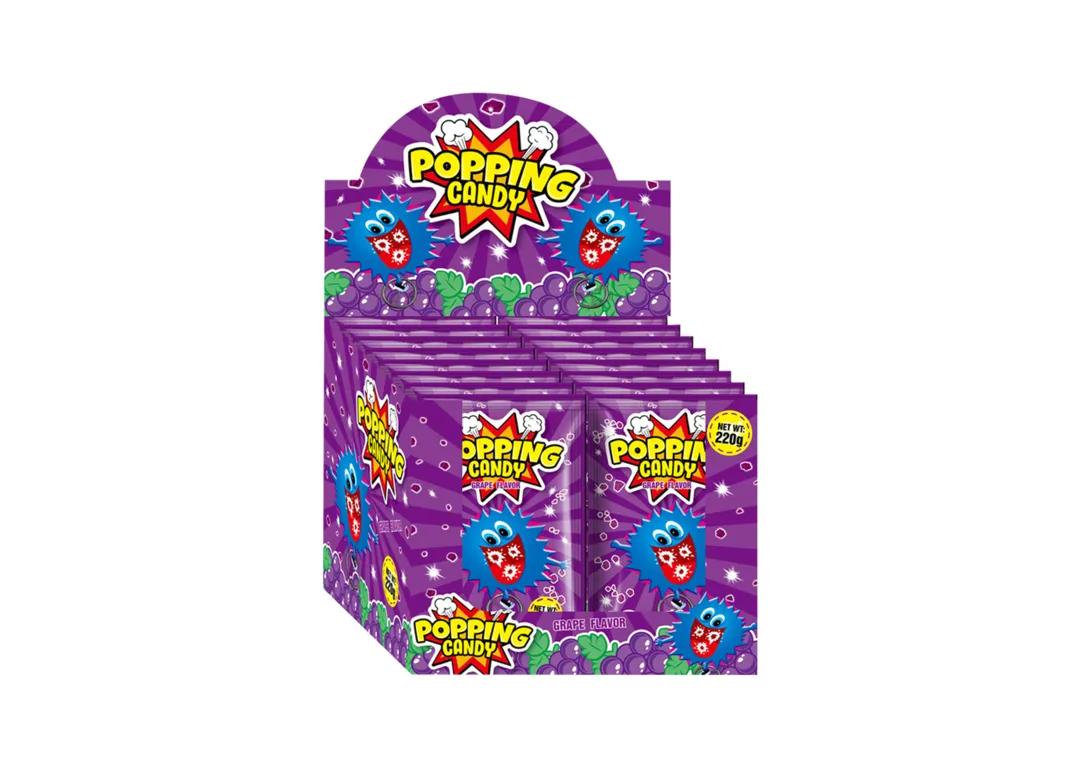 Popping Candy with Grape Flavor 5.5g x 40 Pieces
