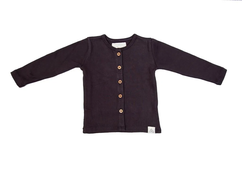 Button Down Top (Black Olive)