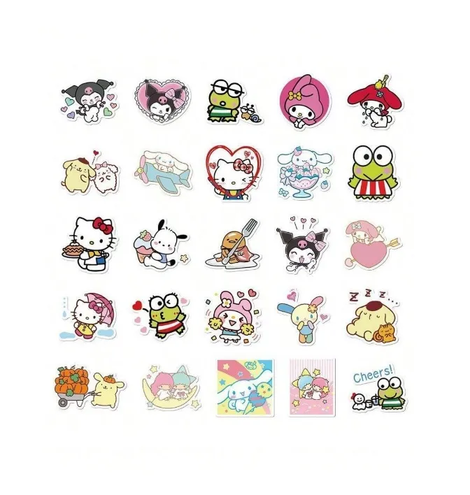 Hello Kitty & Friends Stickers 10 PCS - Assorted