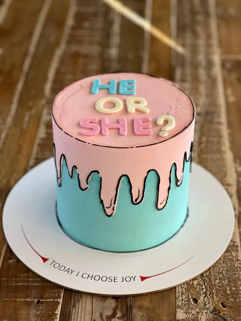 Gender Comic Cake