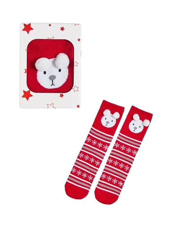 Mouse Ears Red Socks