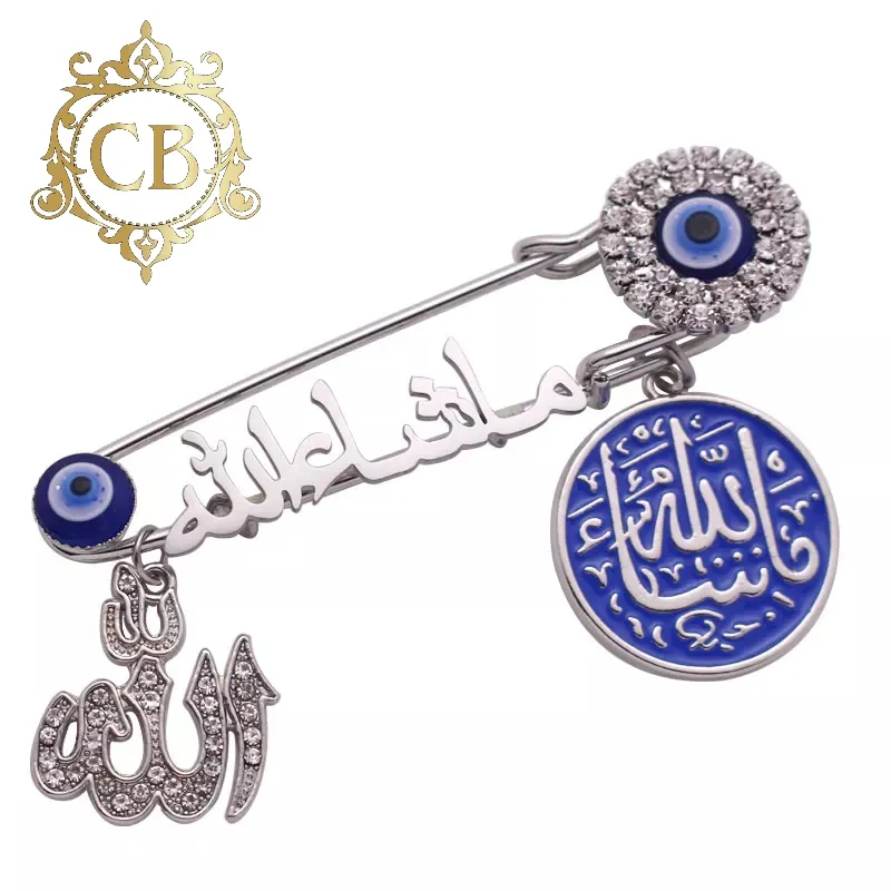 Blue mashallah Brooch