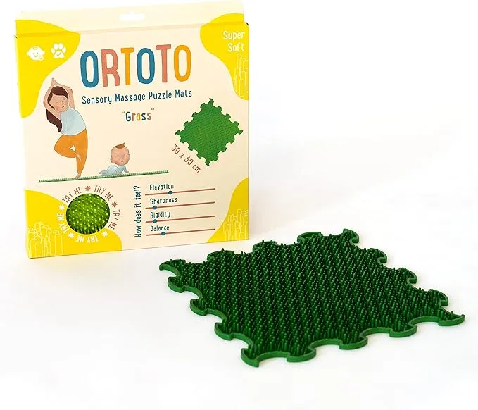 Ortoto Puzzle Mats- Grass: Dark/Light Green-Single