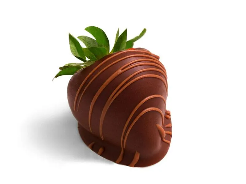 Strawberries Covered With Dark Chocolate