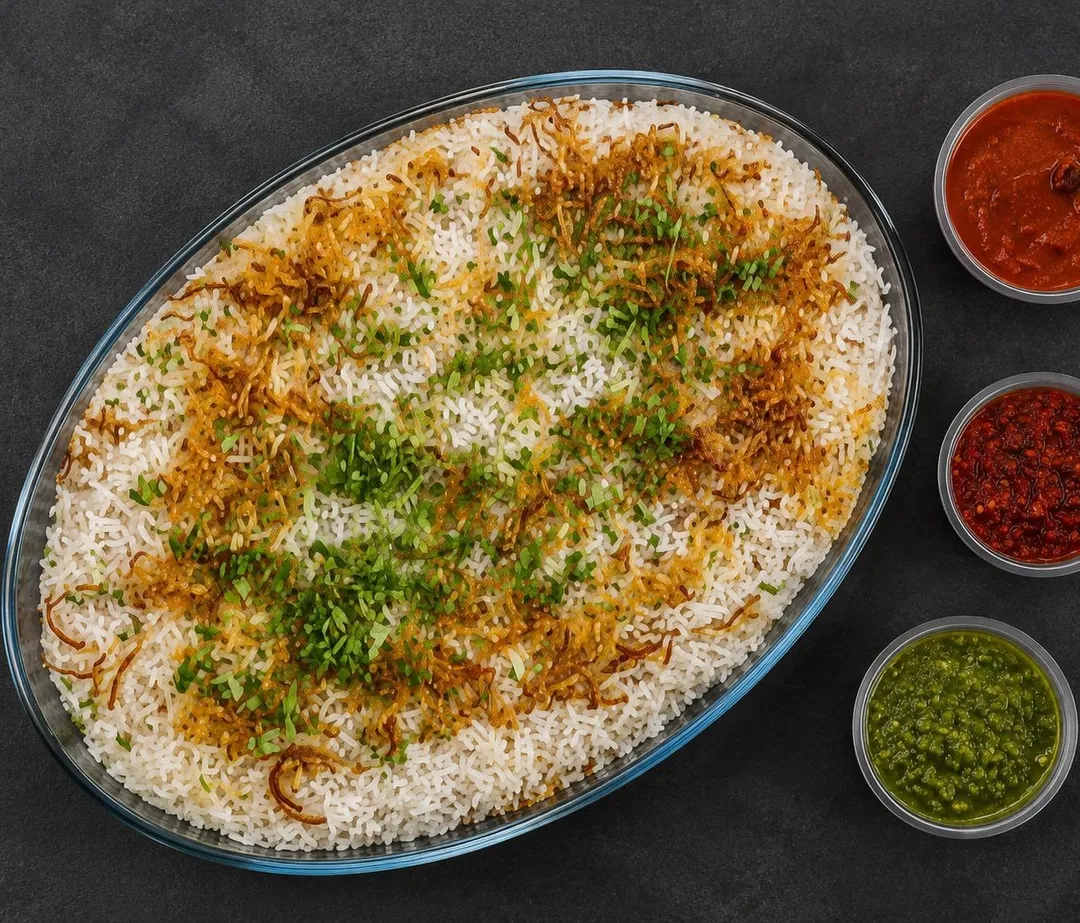 Pyrex Chicken Biryani