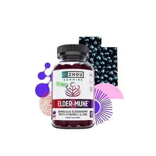 ZHOU Elder-Mune Elderberry 60 Gummies