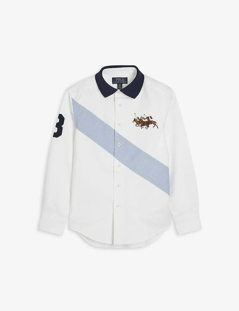 Logo-Embroidered Cotton Shirt