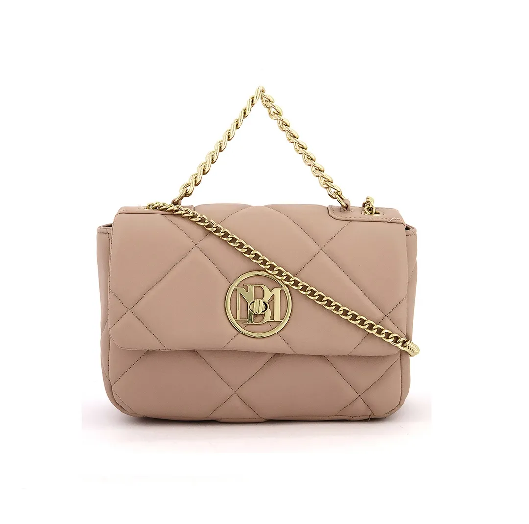Badgley Mischka - Quilted Chain Strap Bag - Pink