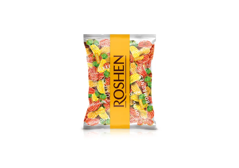 Roshen Citrus Mix Mixed Fruit Shaped Candies bag 1kg