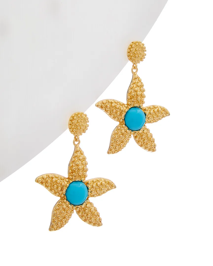 Kenneth Jay Lane - 22K Plated Starfish Earrings