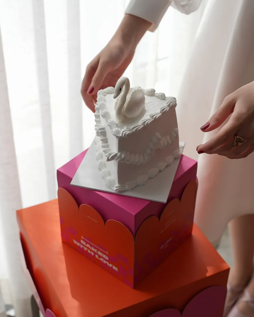 White Swan Cake 🦢🤍