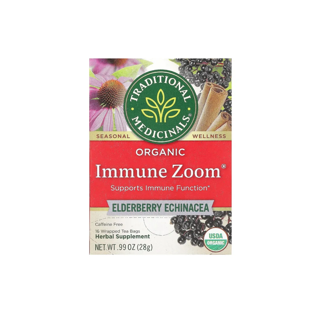 Traditional Medicinals® الليمون والزنجبيل شاي اكنيشيا 16 كيس شاي