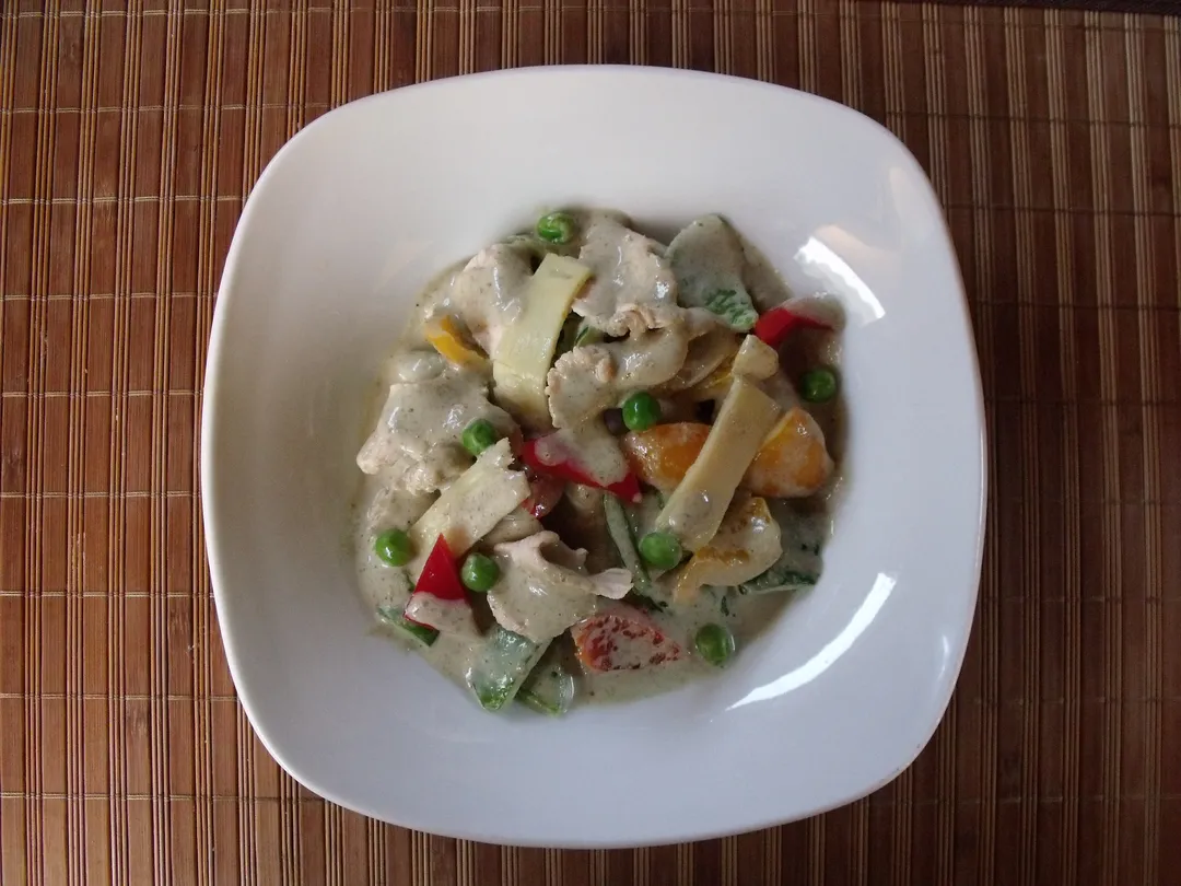 Thai Green Curry Chicken.