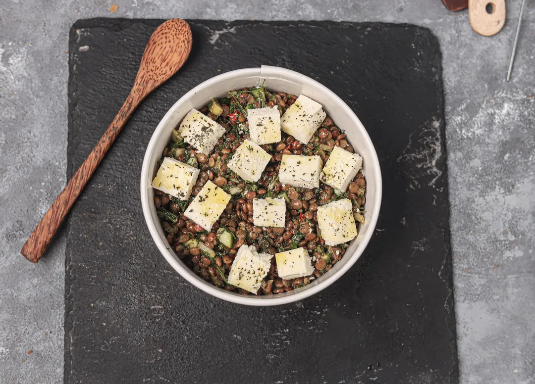 Lentil Feta Salad 