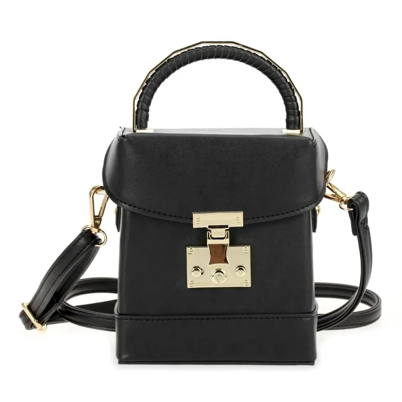 Solid Structure Crossbody Bag - Available 2 Colors