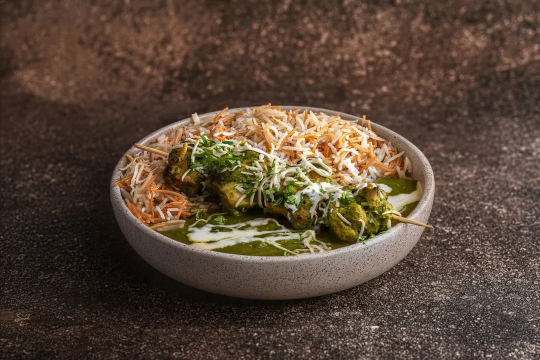 Peshawari Green Chicken with Vermicelli Rice