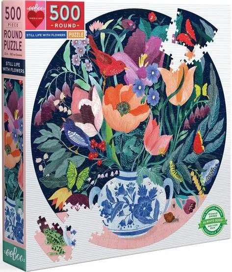 Still Life with Flowers 500Pcs Rnd Puzzle