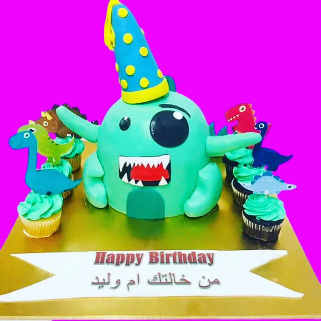 Animal theme with 6 pcs cupcake