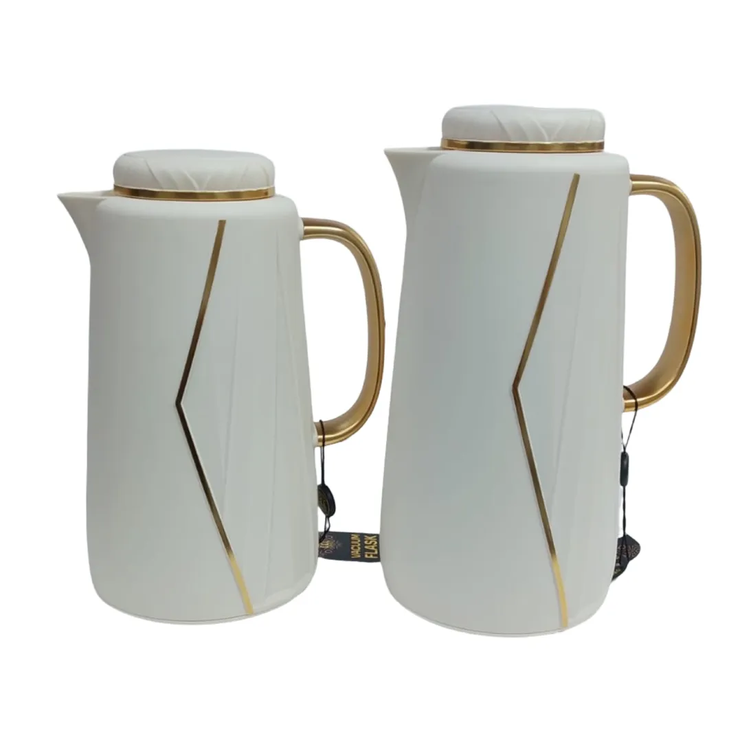 طقم مطارات شاي وقهوة مقاس 1.0/1.3 لتر خط ذهبي CC-1638 10/13