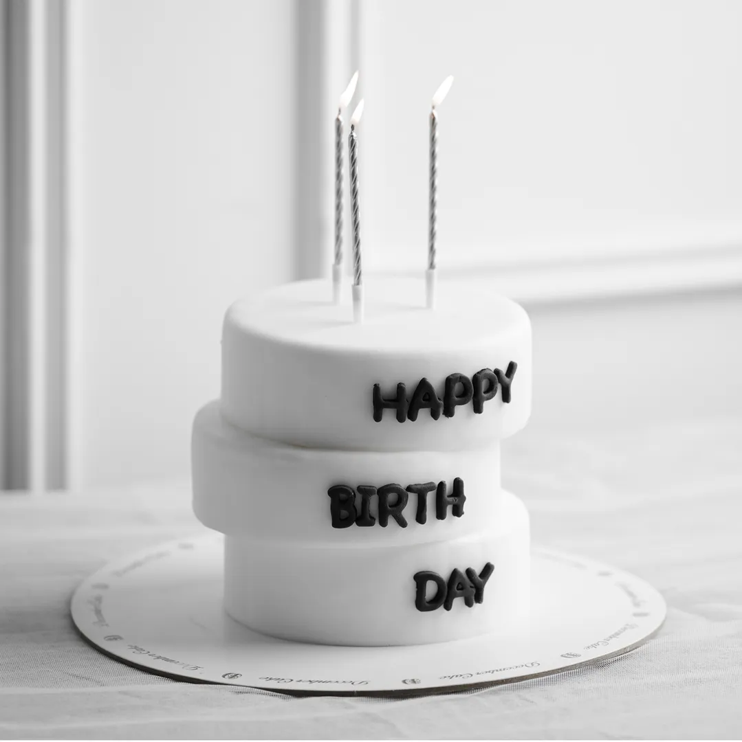 White layer cake 6inch mix chocolate vanilla