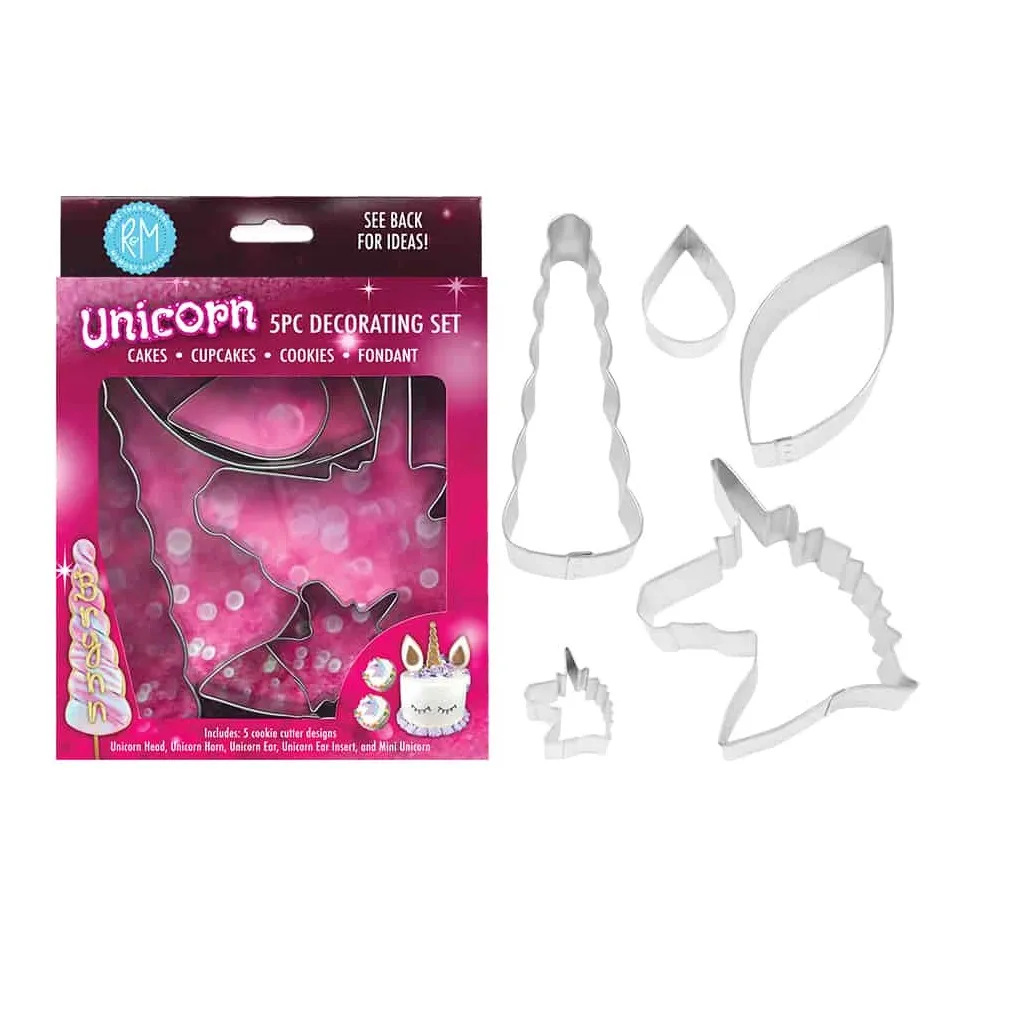 Unicorn Cake & Cookies Decorating 5 PCS Set
