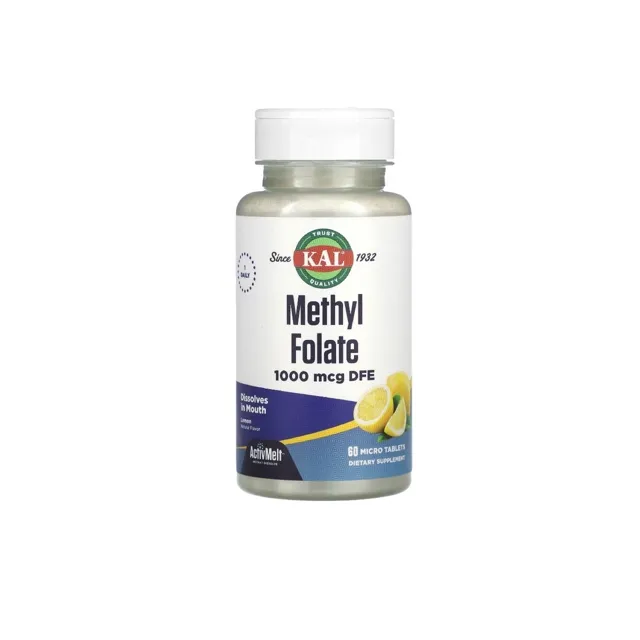 KAL Methyl Folate 1000 mcg, 60 tab