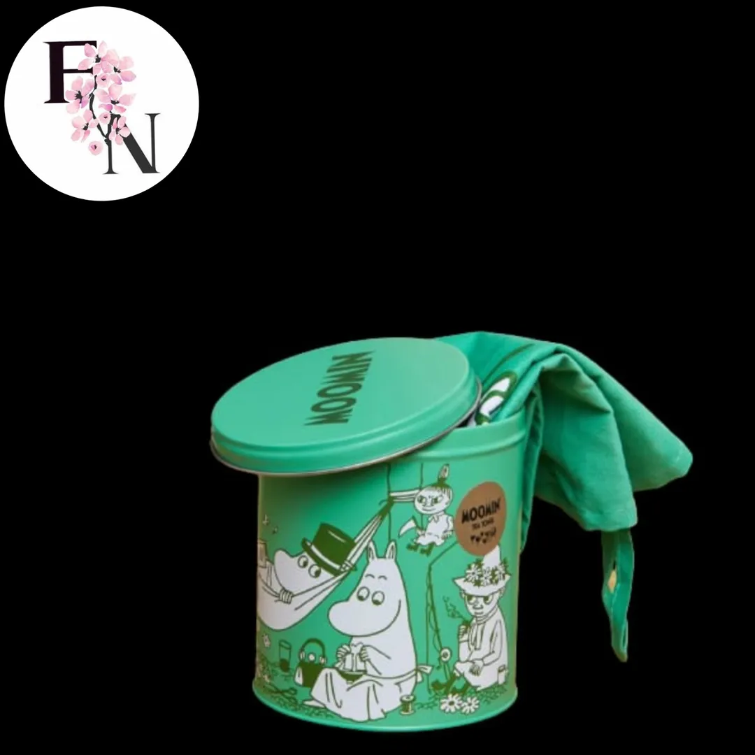 Moomin green tin