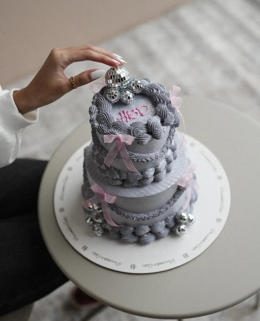 Double silver cake 6inch mix chocolate vanilla
