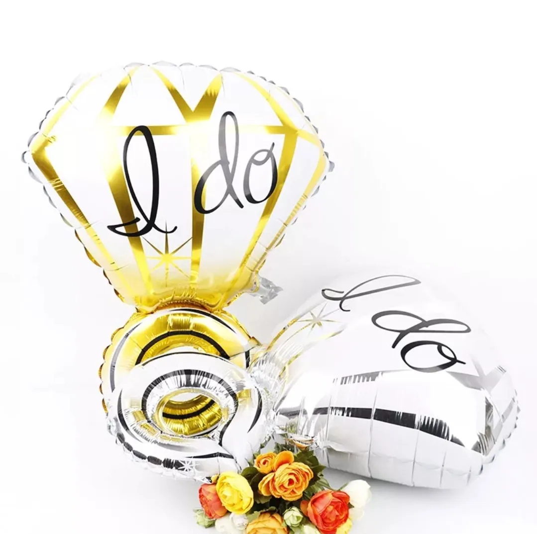 Silver Marriage Balloon