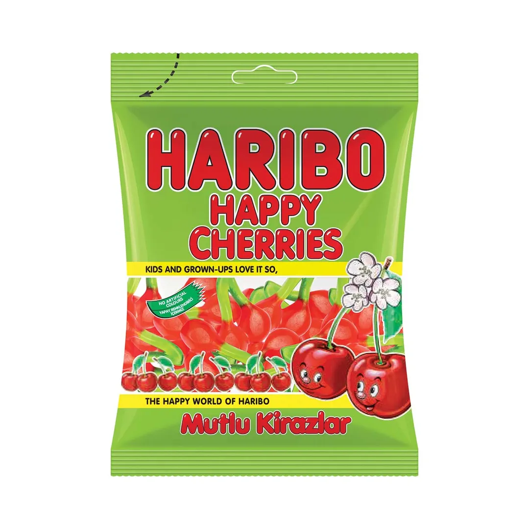 Haribo Happy Cherries Gummy Bag 80g