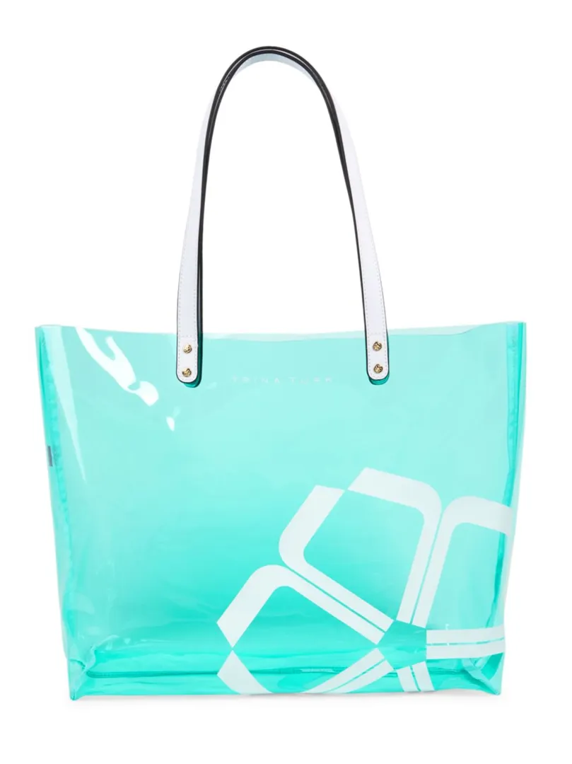 Trina Turk - Transparent Tote Bag - Aqua