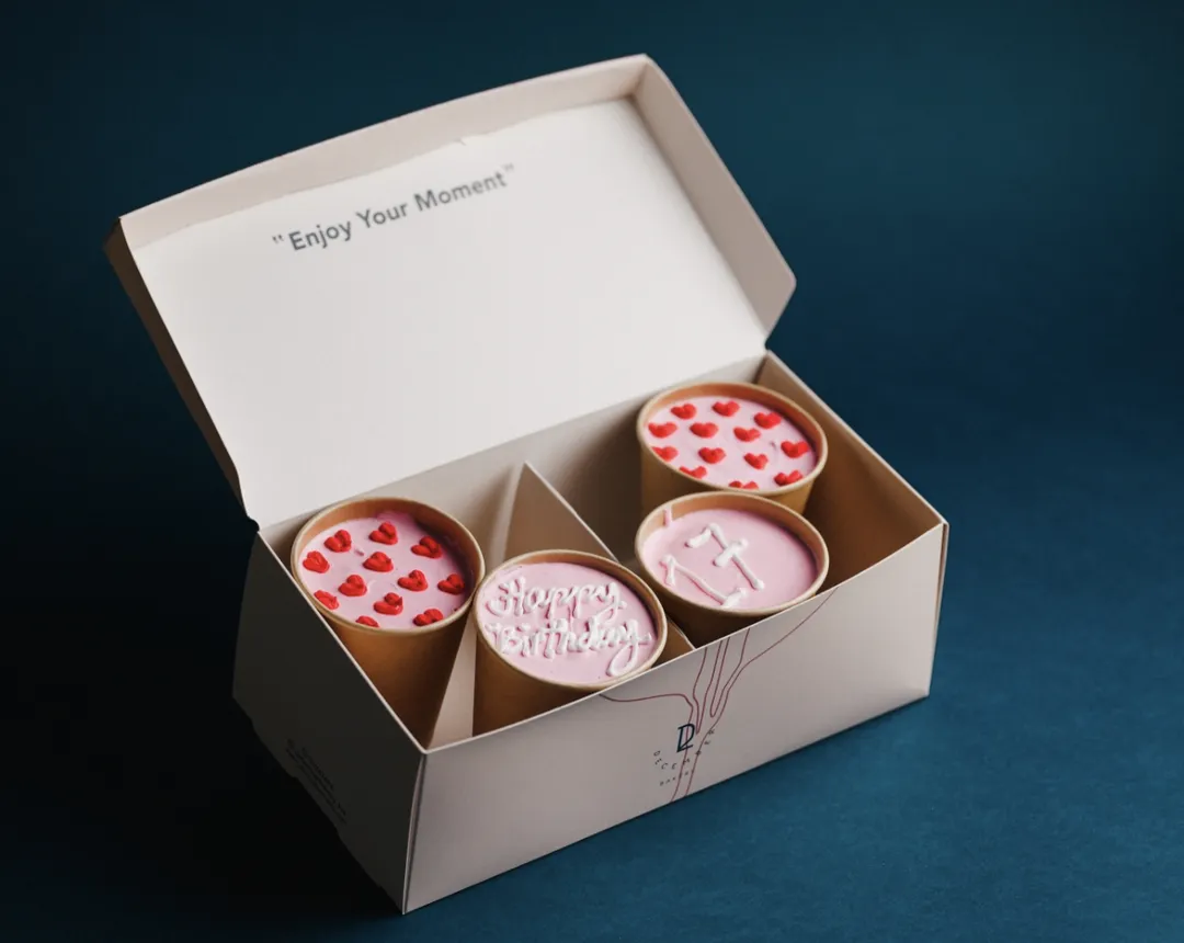 Enjoy your moment box 4cake cups