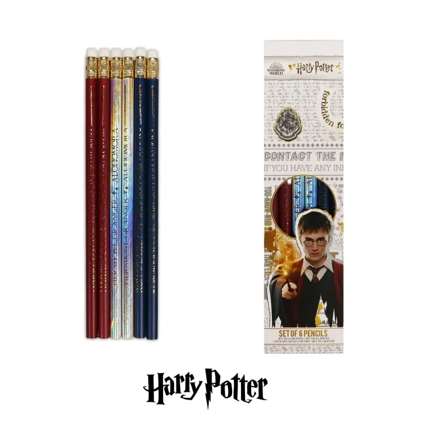 Harry Potter Pencil Wand Set - 6 PCS