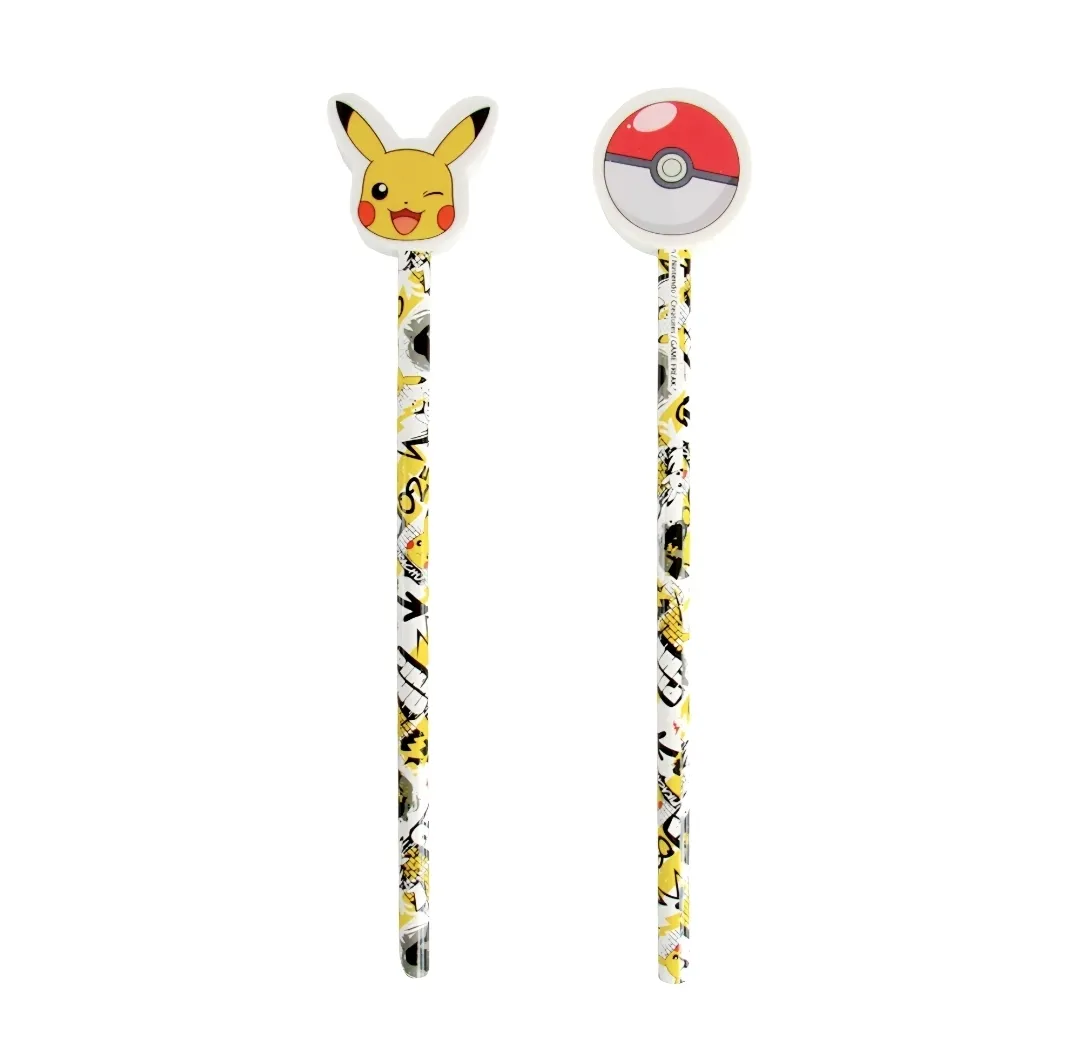 Pokémon Pencil with Eraser Topper - 1 PC Assorted