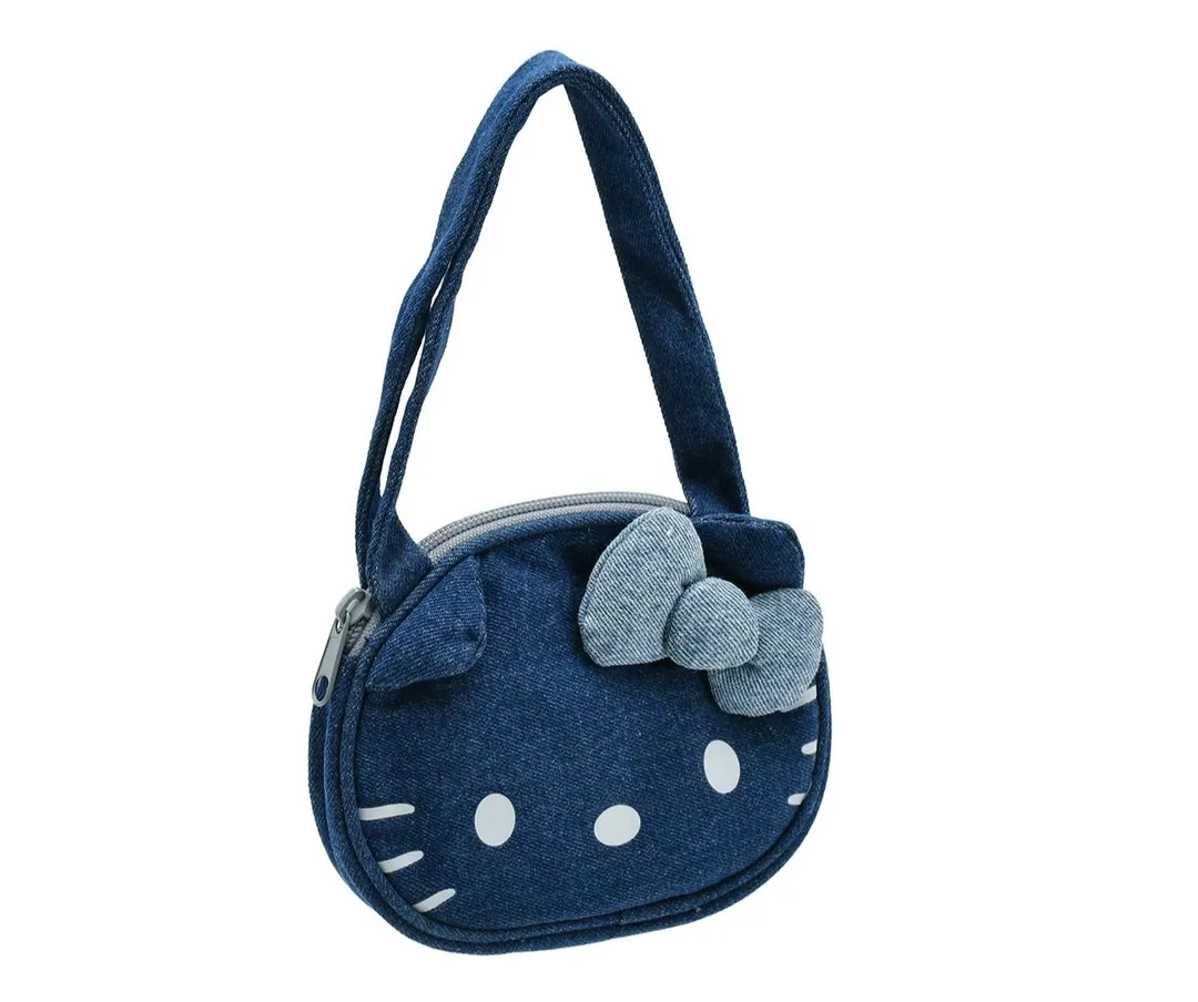 Hello Kitty Denim Small Purse - Available 2 Colors