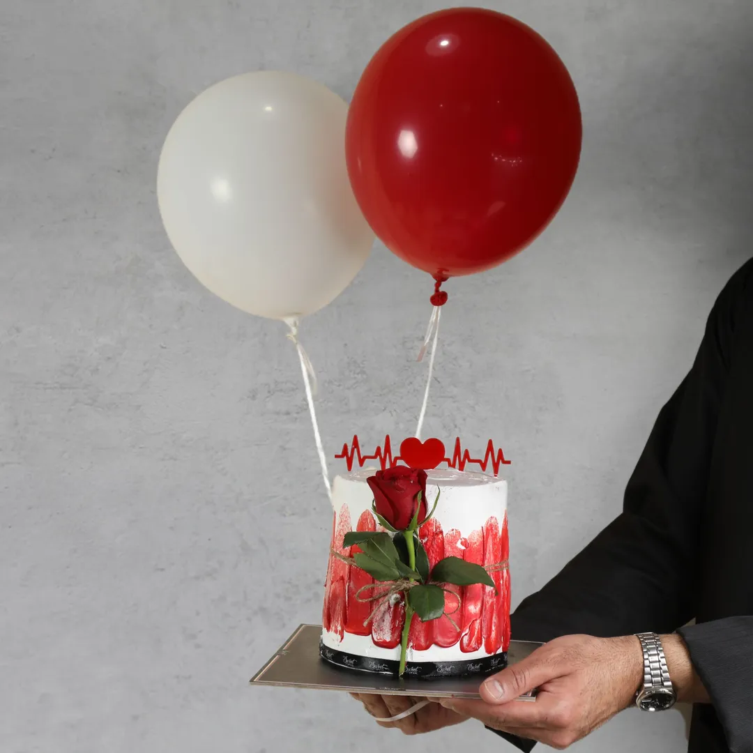 Our Love Rose Cake