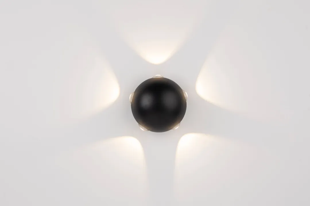 CLEVER LED Wall Lamp BLACK FIVEOUT 100x75mm